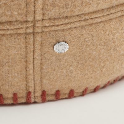 【極美品】エルメス　ダーリン スタッズ 装飾 カシミヤ ベレー帽　キャップ 通販サイト一覧 スタッズ ダーリン 極美品】エルメス 装飾